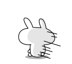 Support of rabbit sticker #3890309