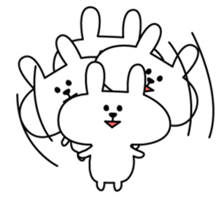 Support of rabbit sticker #3890319