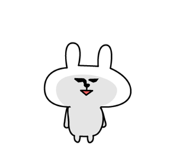 Support of rabbit sticker #3890323