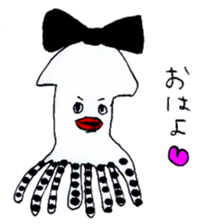 pretty squid sticker #3890487