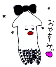 pretty squid sticker #3890488