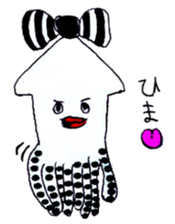 pretty squid sticker #3890496