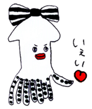 pretty squid sticker #3890497