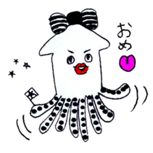 pretty squid sticker #3890498