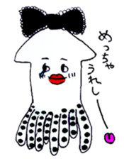 pretty squid sticker #3890500