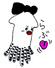 pretty squid sticker #3890501