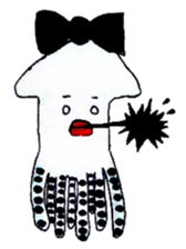 pretty squid sticker #3890519