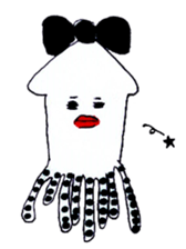 pretty squid sticker #3890521