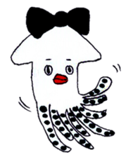 pretty squid sticker #3890526