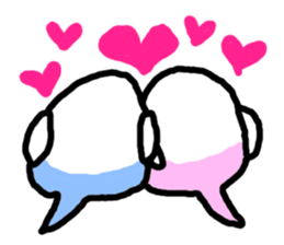 Circular Bird in Japanese sticker #3891101