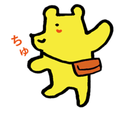 kiss bear sticker #3894129