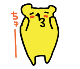 kiss bear sticker #3894134