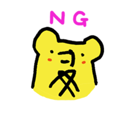 kiss bear sticker #3894138