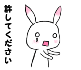 apologizes rabbit sticker #3894611