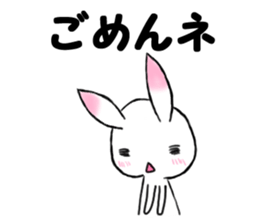 apologizes rabbit sticker #3894630