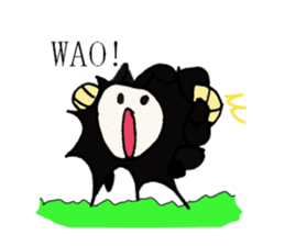 costume black sheep sticker #3894733