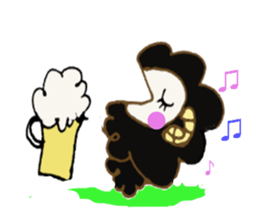 costume black sheep sticker #3894734