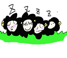 costume black sheep sticker #3894741