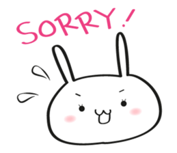 Polite Friendly Rabbit sticker #3894856