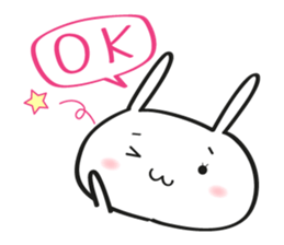 Polite Friendly Rabbit sticker #3894875