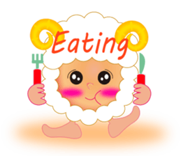Cute Sheep Onion and Carrot-boy sticker #3896174