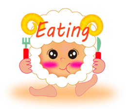 Cute Sheep Onion and Carrot-boy sticker #3896174