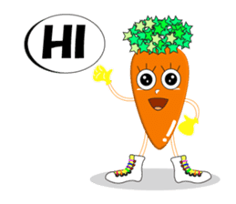 Cute Sheep Onion and Carrot-boy sticker #3896175