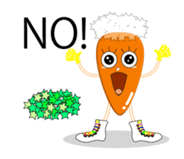 Cute Sheep Onion and Carrot-boy sticker #3896176