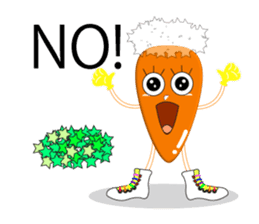 Cute Sheep Onion and Carrot-boy sticker #3896176