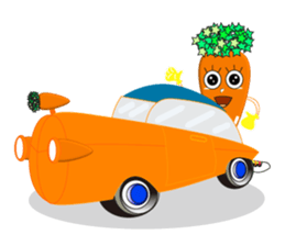 Cute Sheep Onion and Carrot-boy sticker #3896184