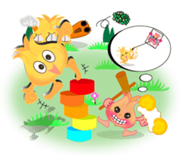 Cute Sheep Onion and Carrot-boy sticker #3896189