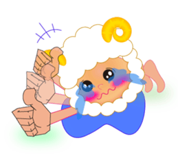 Cute Sheep Onion and Carrot-boy sticker #3896192