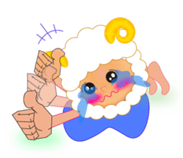 Cute Sheep Onion and Carrot-boy sticker #3896192