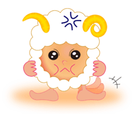 Cute Sheep Onion and Carrot-boy sticker #3896193