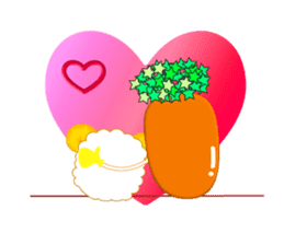 Cute Sheep Onion and Carrot-boy sticker #3896205
