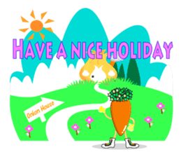 Cute Sheep Onion and Carrot-boy sticker #3896206