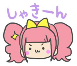 Emoticon's girl. sticker #3896540