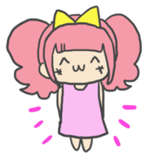 Emoticon's girl. sticker #3896541