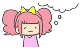 Emoticon's girl. sticker #3896548