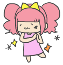 Emoticon's girl. sticker #3896549