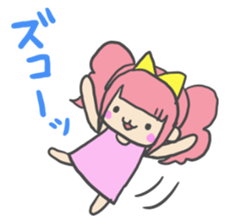 Emoticon's girl. sticker #3896550