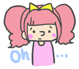 Emoticon's girl. sticker #3896556