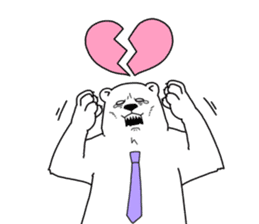 Negative polar bear sticker #3896718