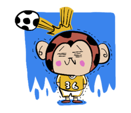 Foot monkey sticker #3897847