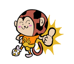 Foot monkey sticker #3897848