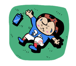 Foot monkey sticker #3897855