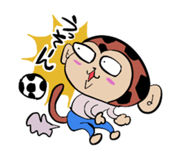 Foot monkey sticker #3897856