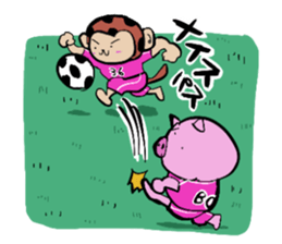 Foot monkey sticker #3897857