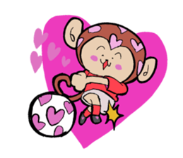 Foot monkey sticker #3897858