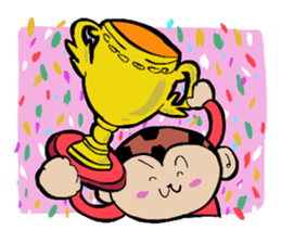 Foot monkey sticker #3897859